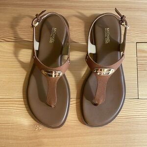 Brand new Michael Kors leather sandal